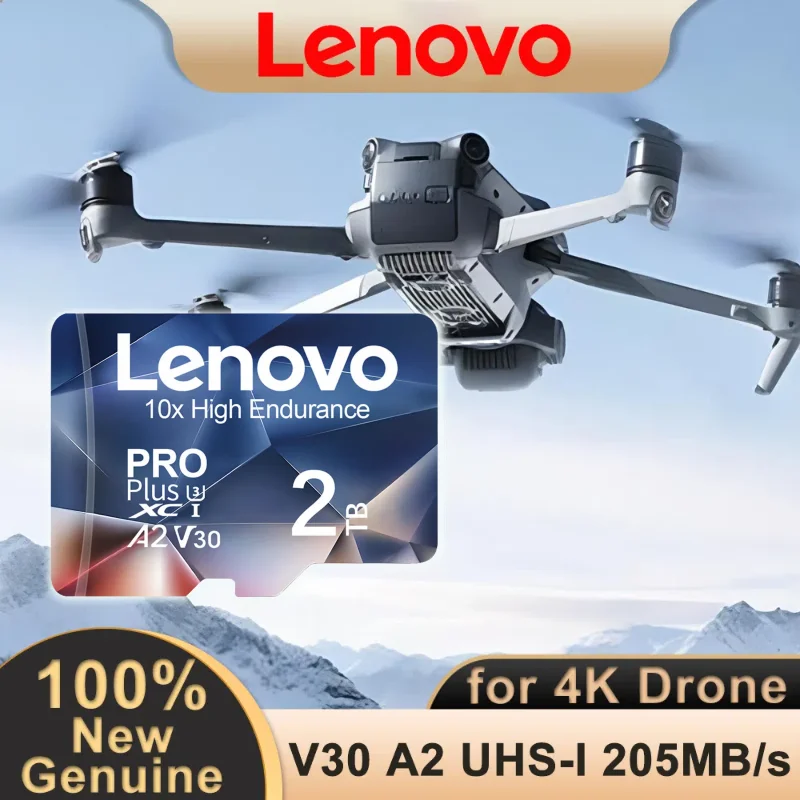

Lenovo 2TB Extreme Pro Micro TF SD Card 128GB SD Memory Card High Speed 256GB 512GB 1TB A2 U3 Mini Flash Cards for Phone Camera