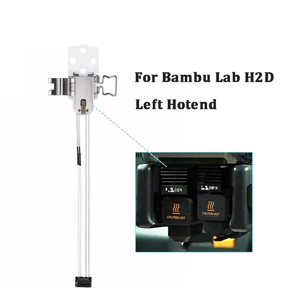 

Upgrade Zirconia For Bambu Lab H2D H2C Left Hotend Heating Assembly Ceramic Bambulab Hotend Mounting Kit High Temp Resistance