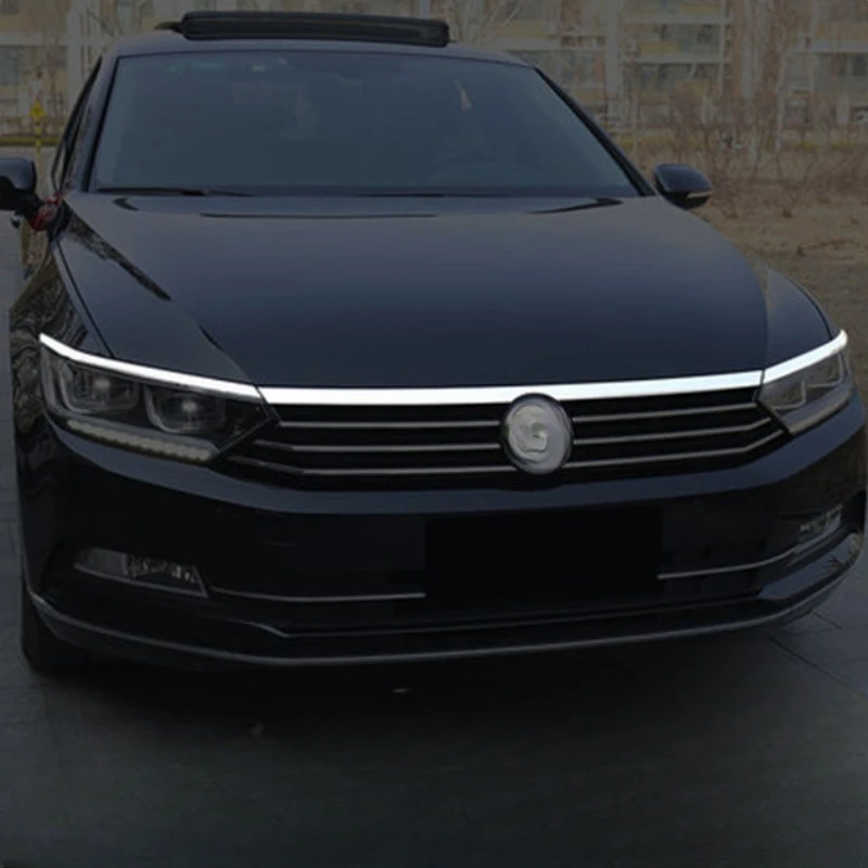 Dla Volkswagen VW Passat B8 2017-2022 Reflektory Osłona brwi Akcesoria zewnętrzne Przednia maska Zderzak Pokrywa Maska Kratka Panel