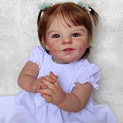 20-22 Inch Shaya Bebé Reborn Finished Dolls Painted Customized Toddler Girl Baby Dolls With Rooted Hair Muñecas Para Niñas