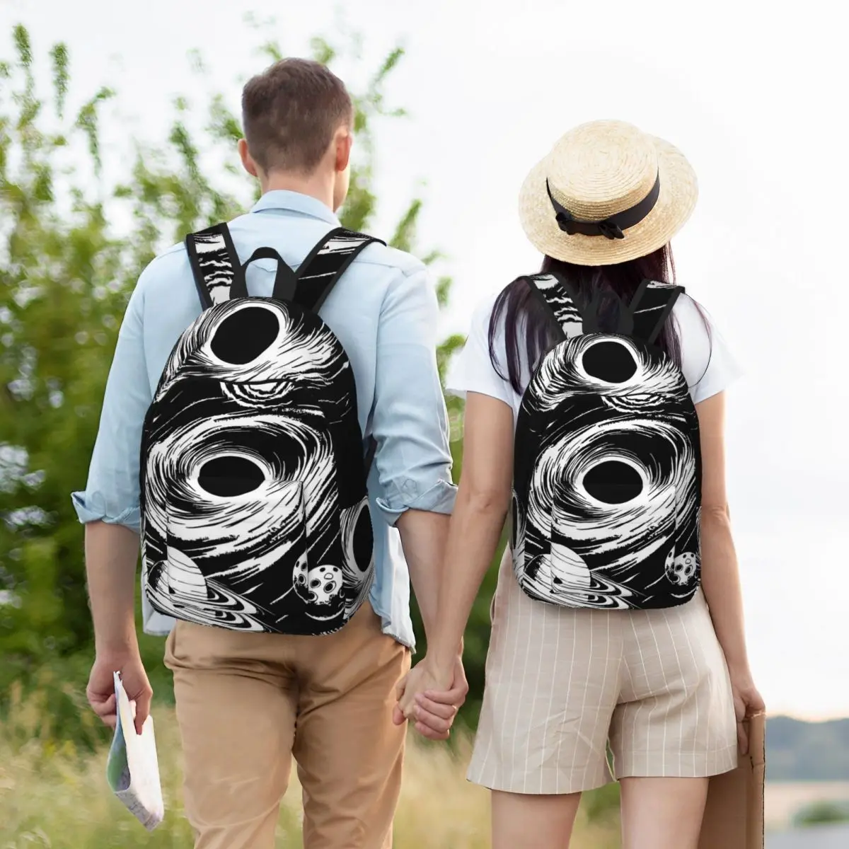 

Black Hole Backpack Student Boys Girls BookBag Kids School Bag Computer Shoulder Bags for Men Women