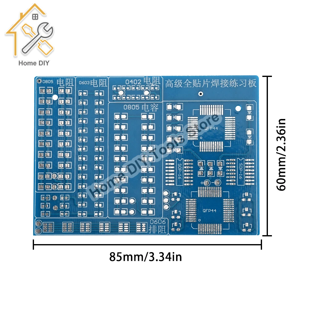 Soldering Practice Kit DIY SMD SMT Welding Practice Soldering Skill Training Board for School Learning Project