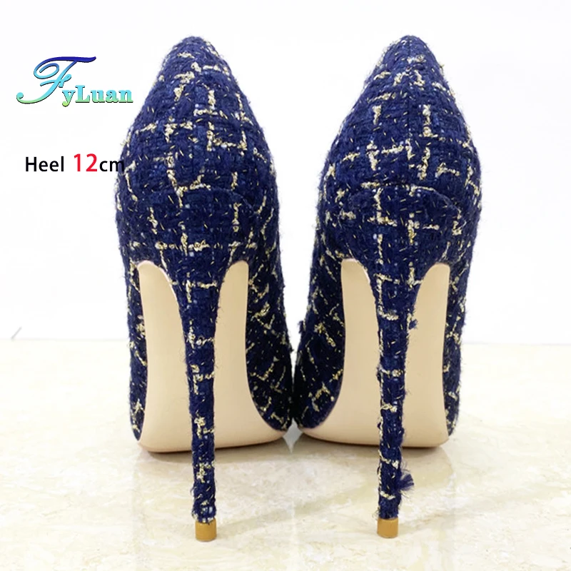 

Женская обувь на тонком высоком каблуке 8–12 см, модные туфли на одинарной платформе, пикантные элегантные женские туфли-лодочки с острым носком на весну и лето, размер 34–45