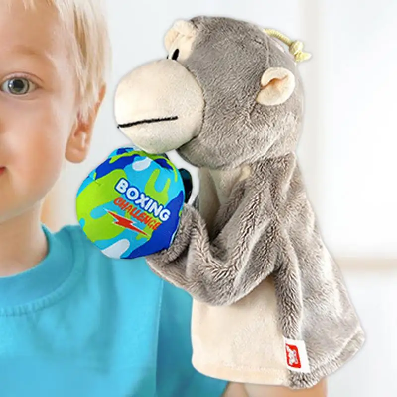 Kinder Handpuppen Boxen Spielen Stofftier Puppe Mit Sound Plüsch Tier Geschichte Zeit Puppe Interaktive Heikles Spielzeug Für Pretend