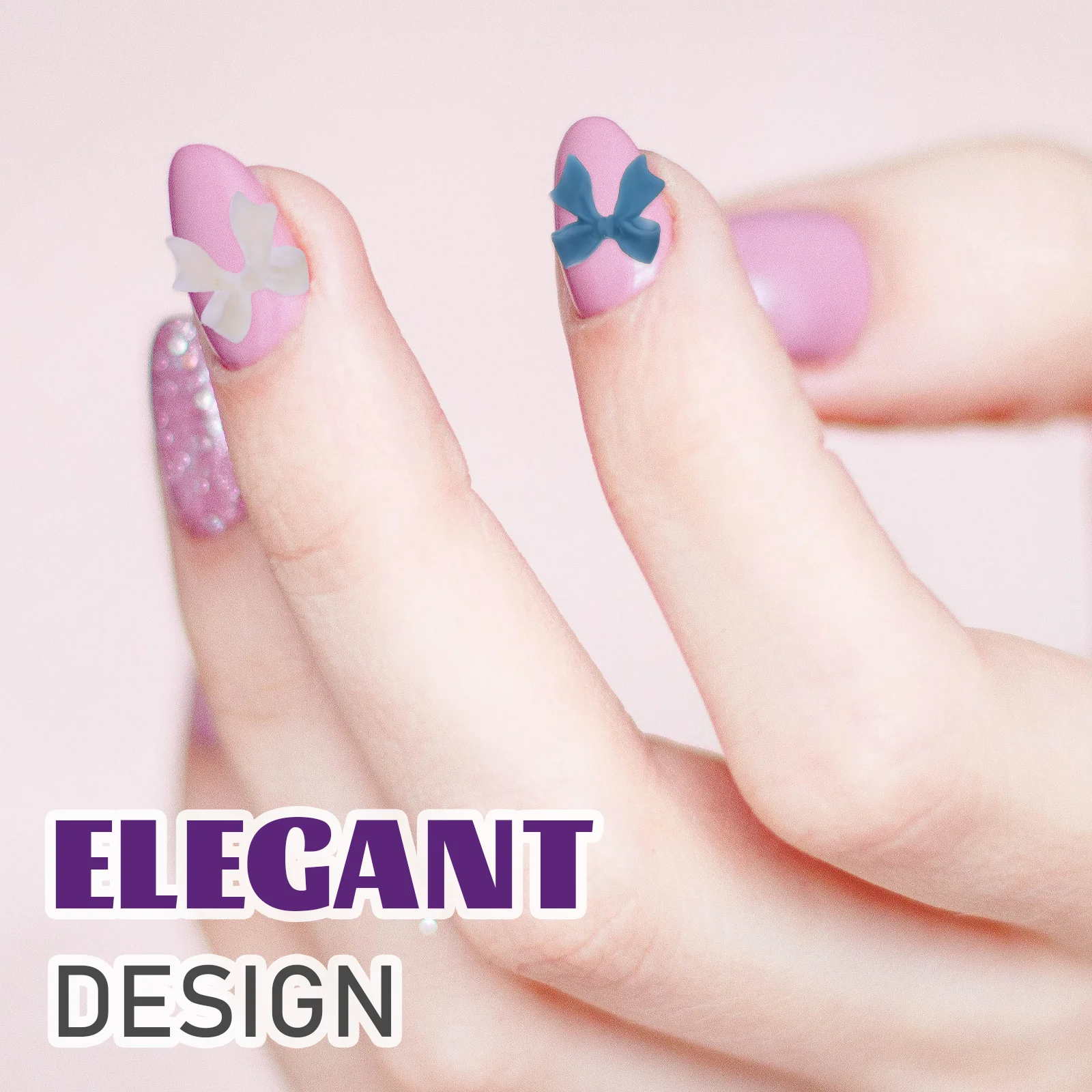 

30 Pcs Accessories Bow Nail Art Miss Gems for Nails Charms Resin Bowknot Decoration