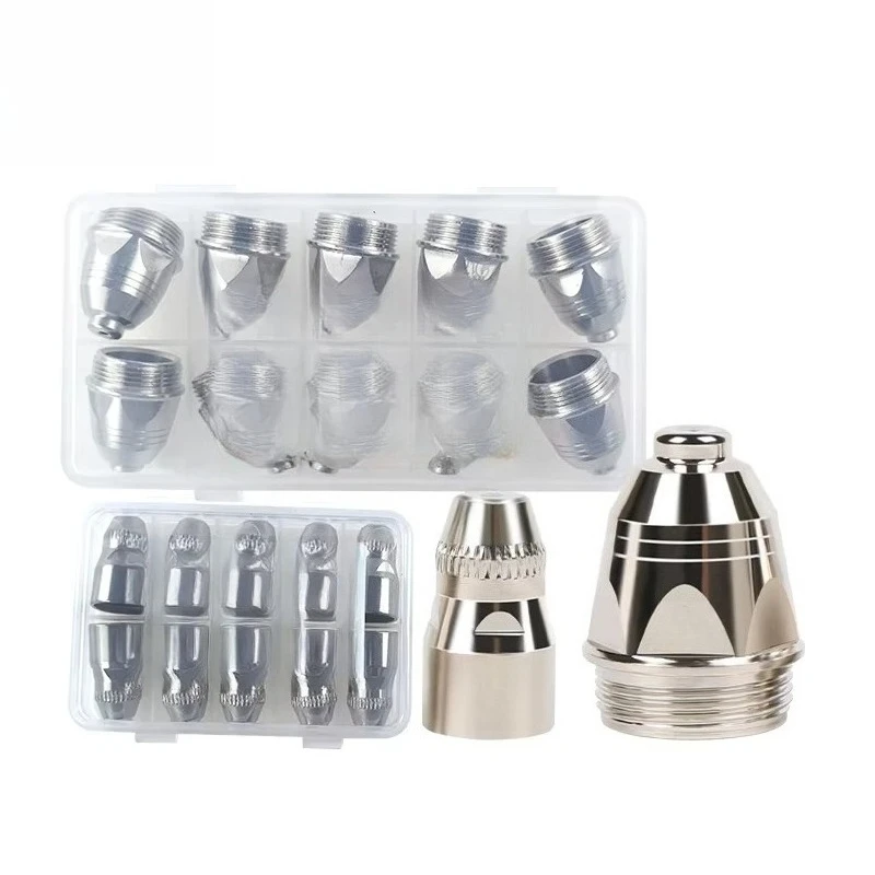 For P80 Air Plasma Cutting Nozzle & Electrode Set (Cooper/Hafnium) 1.1/1.3/1.5/1.7mm Fits 80A-120A Cutters