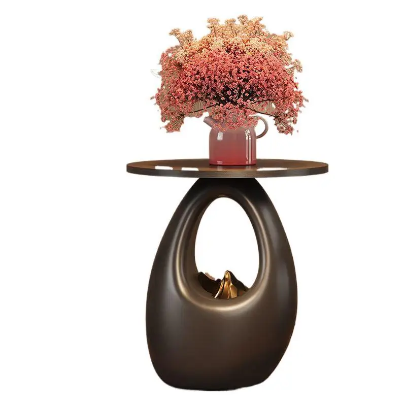 

Small coffee table,balcony, tea drinking sofa floor-to-ceiling ornaments, simple light luxury
