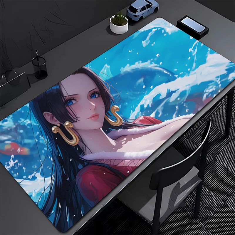 

Mouse Pad Large ONE PIECE Boa·Hancock Computer Office Game Table Mats Rubber Anti-slip Gaming Keyboard Long Desk Pads Mousepad