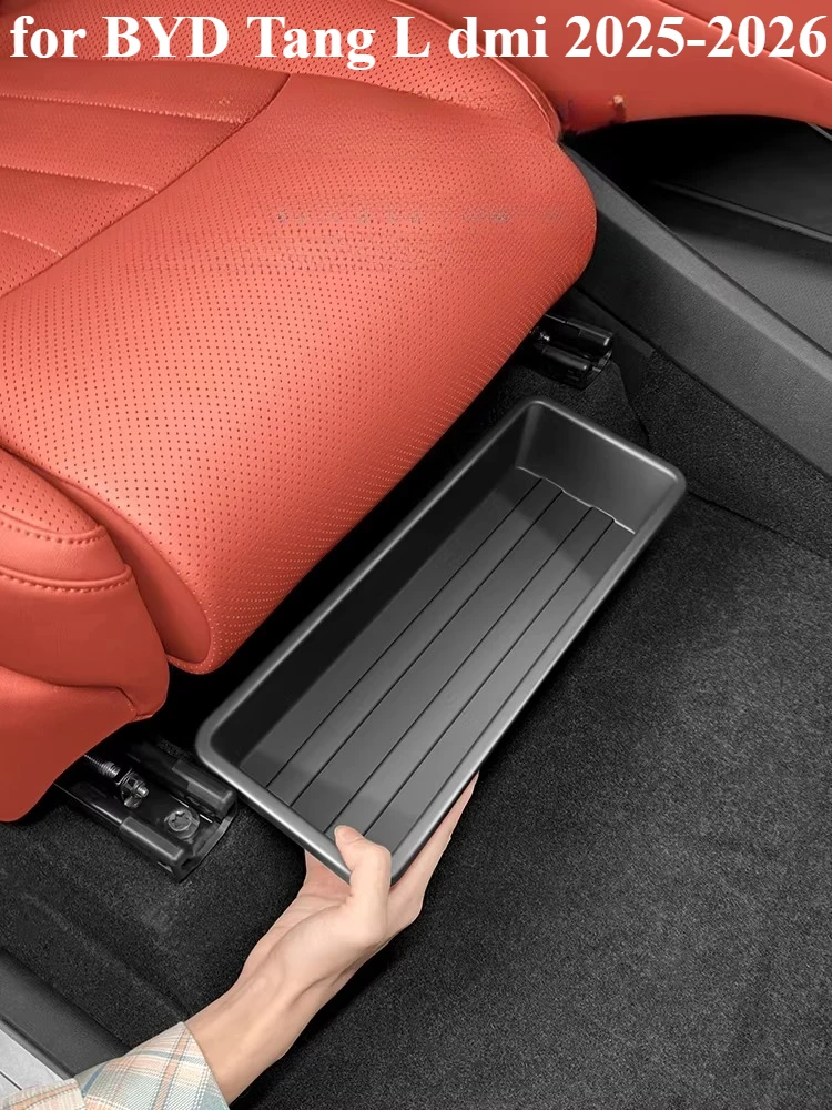 

for BYD Tang L dmi 2025-2026 Special Rear Storage Box For Under Seat Storage, Interior Items For Storage Box