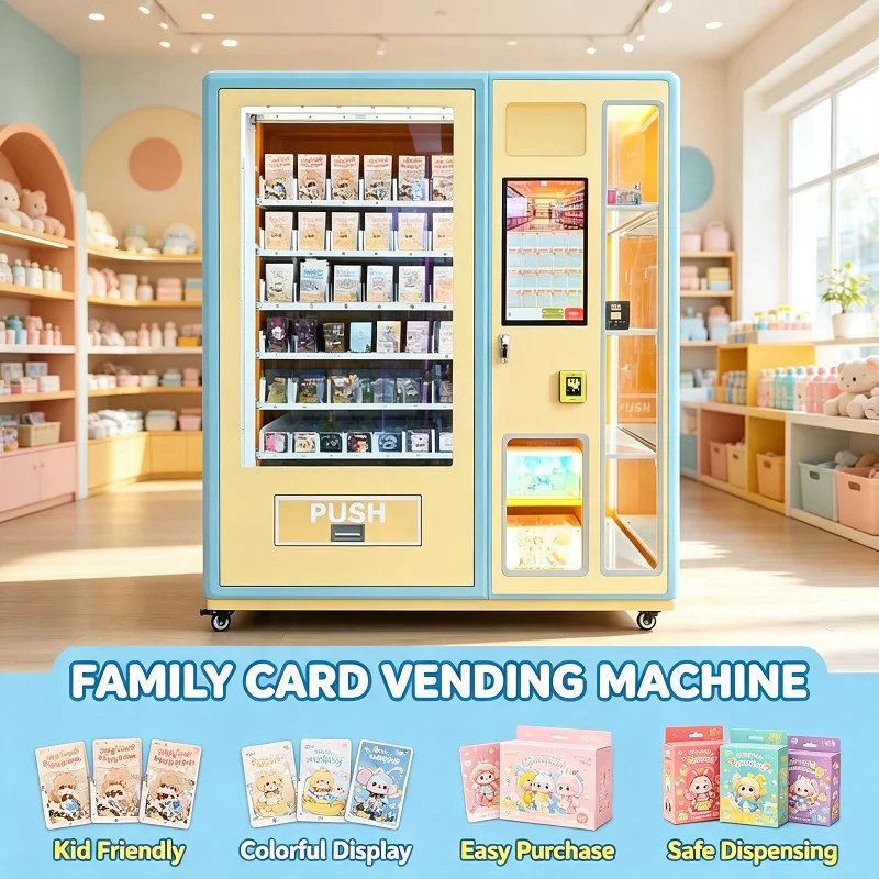 TCG Card Vending Machine Lucky Blind Box Electronic Unit Self-Service Outdoor Fun Card Dispenser Toy for Kids Play Area