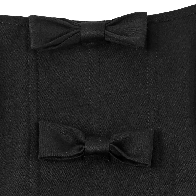 Summer New Corset Top Beautiful Bowknot Bustier Black Gothic Clothing Lingerie Sexy Women Underwear Slimming Women's Corset
