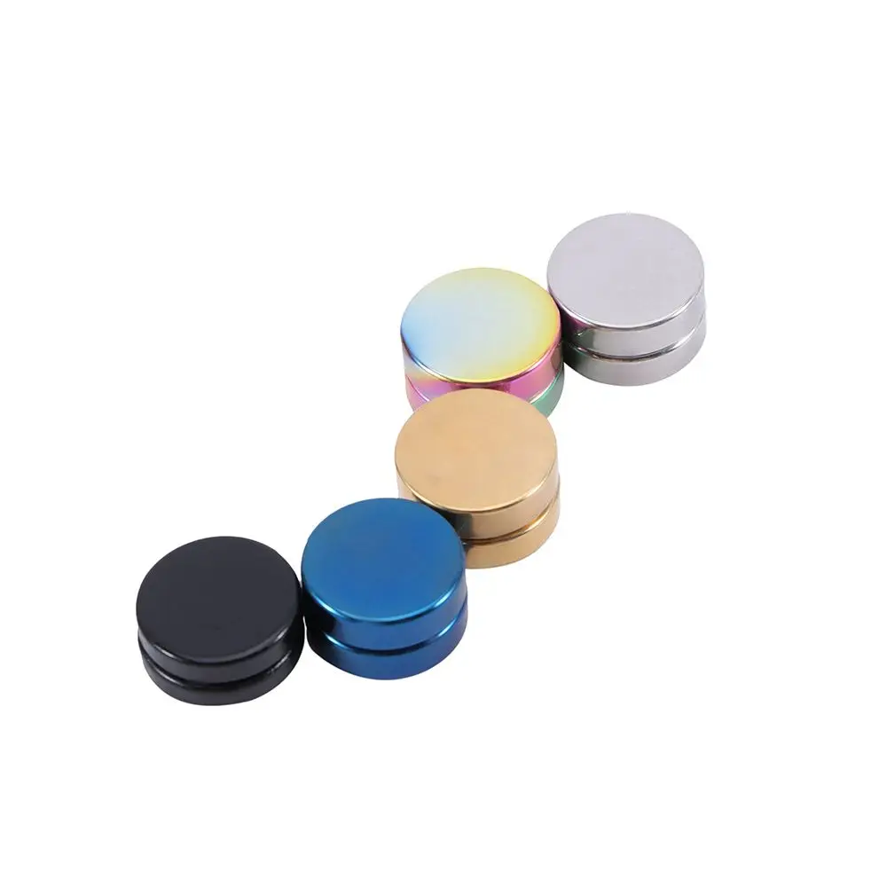 المرأة الشرير المغناطيسي 1 قطعة شكل دائري هدية لمحبي المجوهرات كليب أقراط كليب على الأقراط