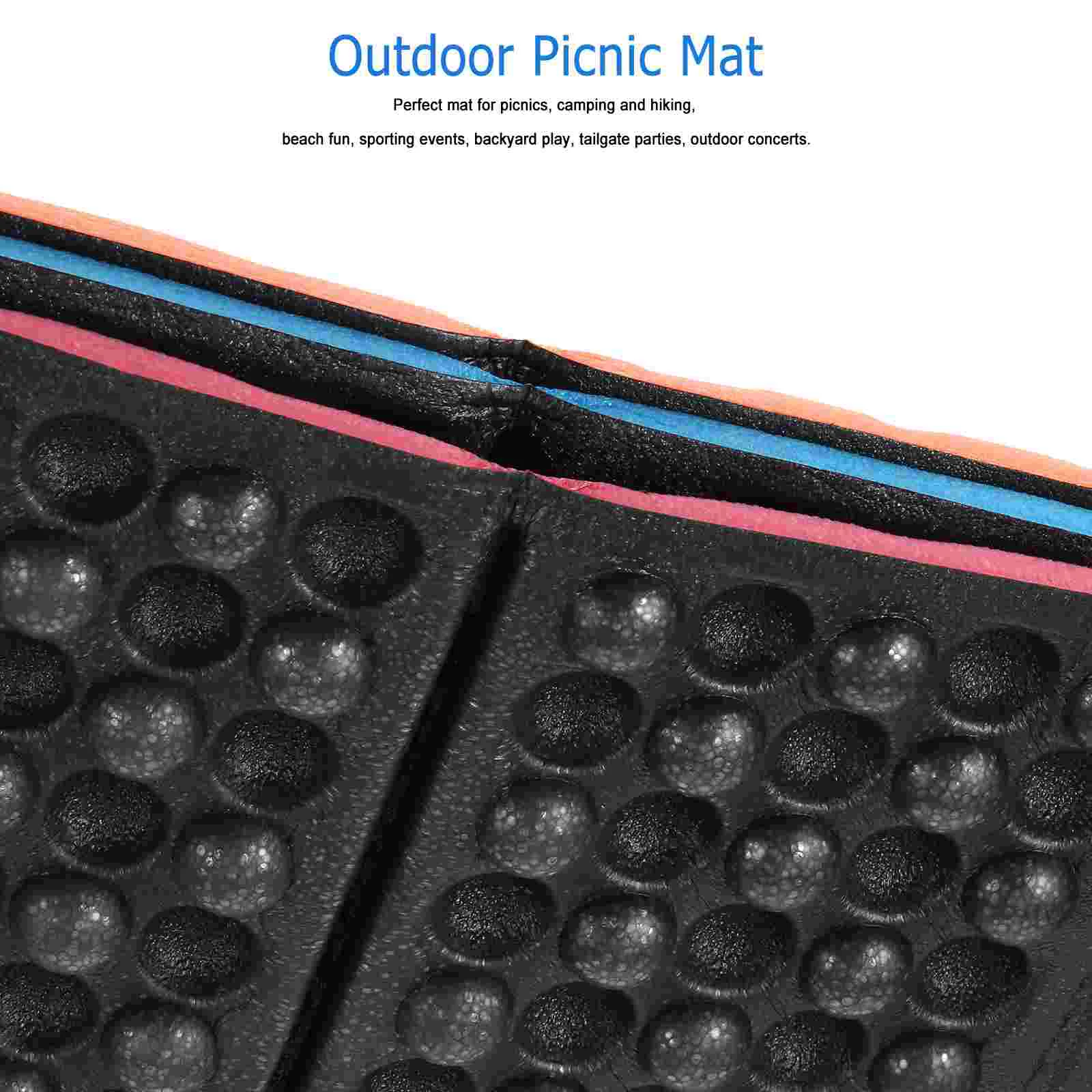 3 Pcs Folded Foam Pad Camping Cushion Beach Mat Picnic Xpe Durable Multi-functional