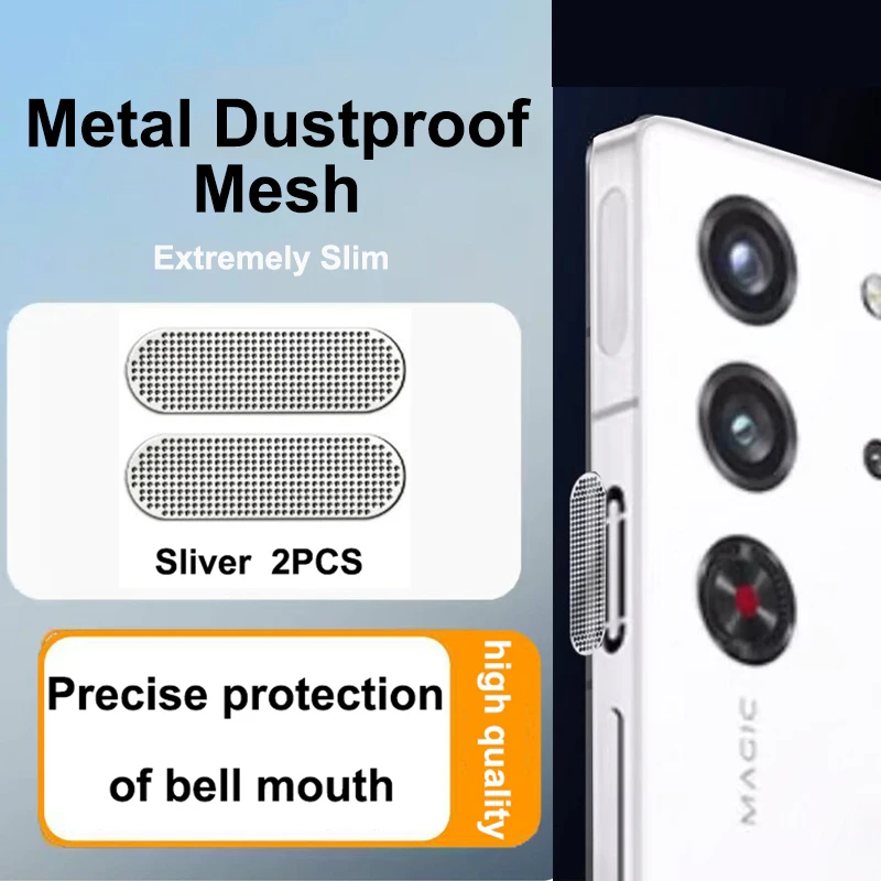 Nubia Red Magic 10S Pro Plus Phone Dustproof Net Stickers RedMagic 10 Pro+ Earpiece Speaker Hole Anti-Dust Metal Mesh Dust Cover
