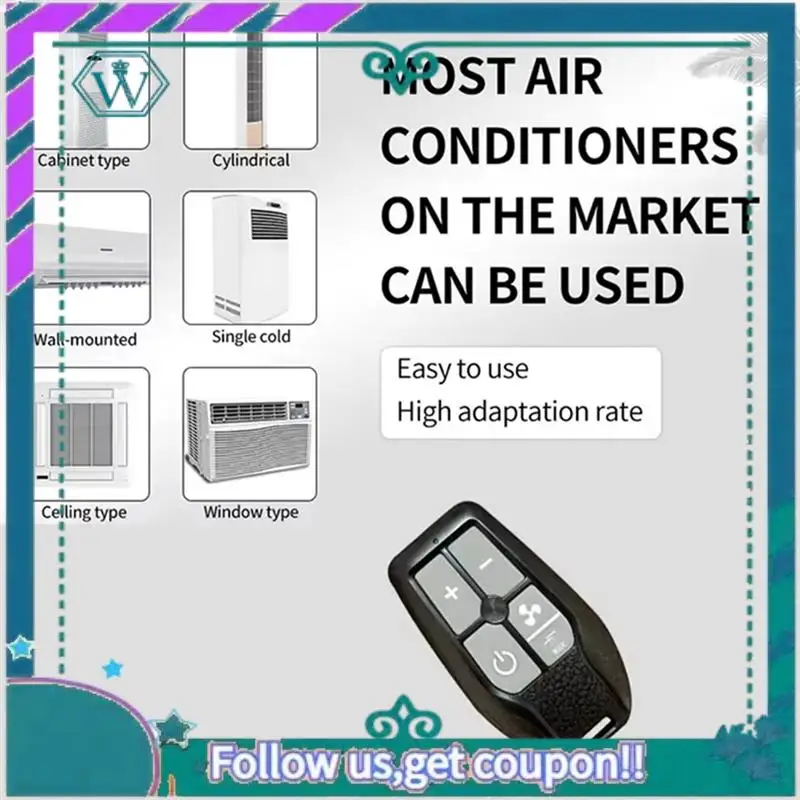 Remote Control AC Universal yang Ditingkatkan X900 Kompatibel dengan Semua Merek & Model AC Utama 5 Pak