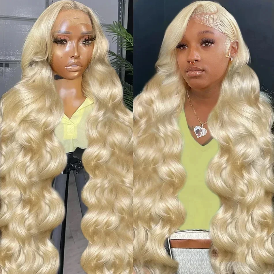 613 Hd Lace Frontal Wig Human Hair 30 Inch Blonde Brazilian 13x6 Lace Frontal Wig Body Wave Human Hair Wigs