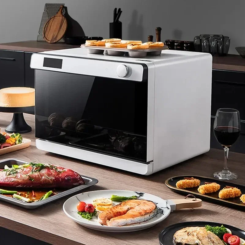 

Hot SalesTabletop Oven Electric Steam Oven Small 26L Home Steam Grill Fry 3 In 1 Multi-fuctional Oven Electric Kitchen Appliance