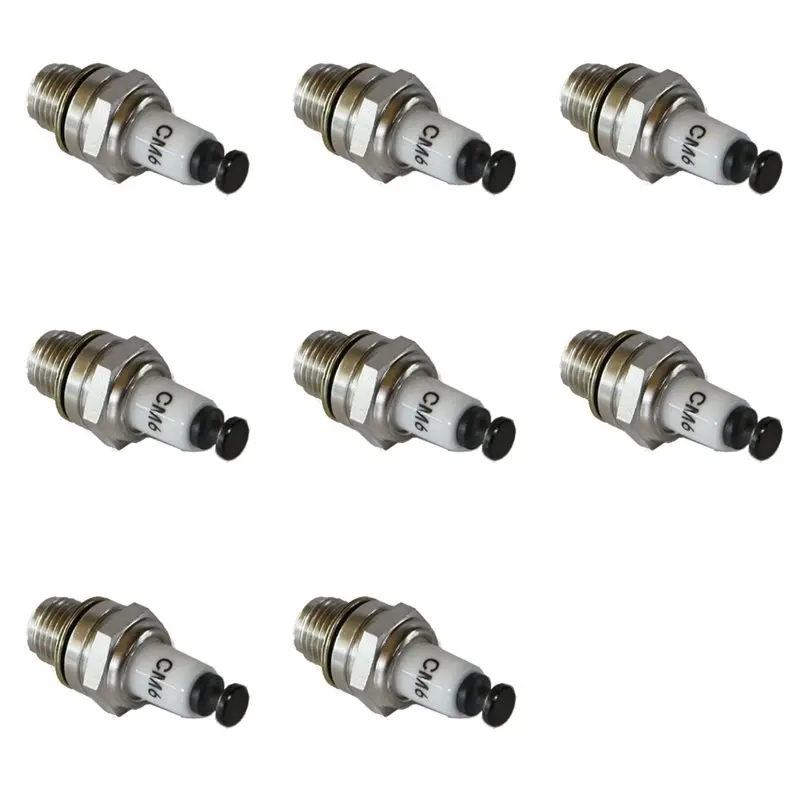 【eyel-nouveau-】-8x-bougie-d'allumage-pour-moteur-a-essence-rcexl-cm6-pour-dle30-dle55-dle111-dla56-eme55