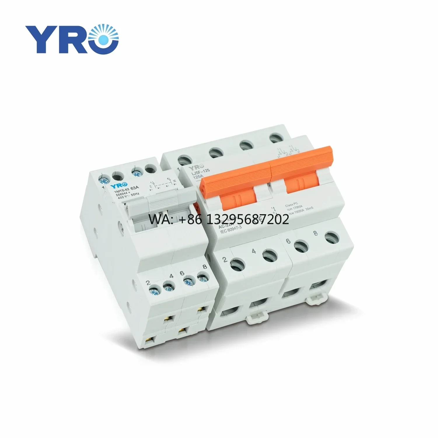 

Sunshine Din Rail 2P 4P 400V 40A 63A 100A 125A Dual Power Manual Changeover Switches Electrical Changeover Switch for Generator