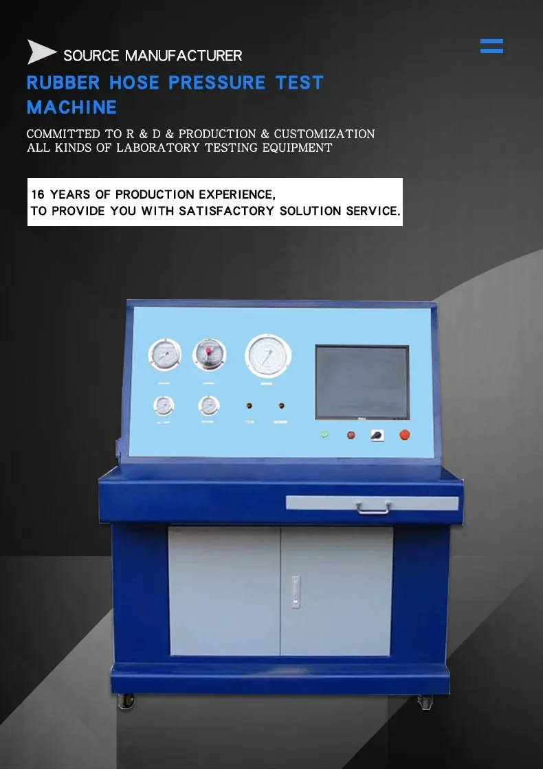 Oil Pipe Hose Pressure High Pressure Test Bench Hydrostatic Testing Machine for Rubber or Plastic Hoses and Hose Assemblies