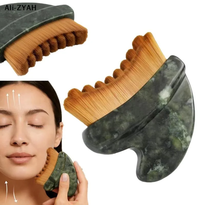 【A3YH】Lymphatic Contour Face Brush Multi-function Chin Reduce Puffiness Lymphatic Drainage Face Brushes Facial Sculpting Tool