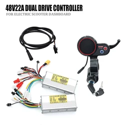 NJ-AOXIONG AX-HB02 Throttle With Key Switch  48V 25A Dual Drive Controller  with Display For Electric Scooter