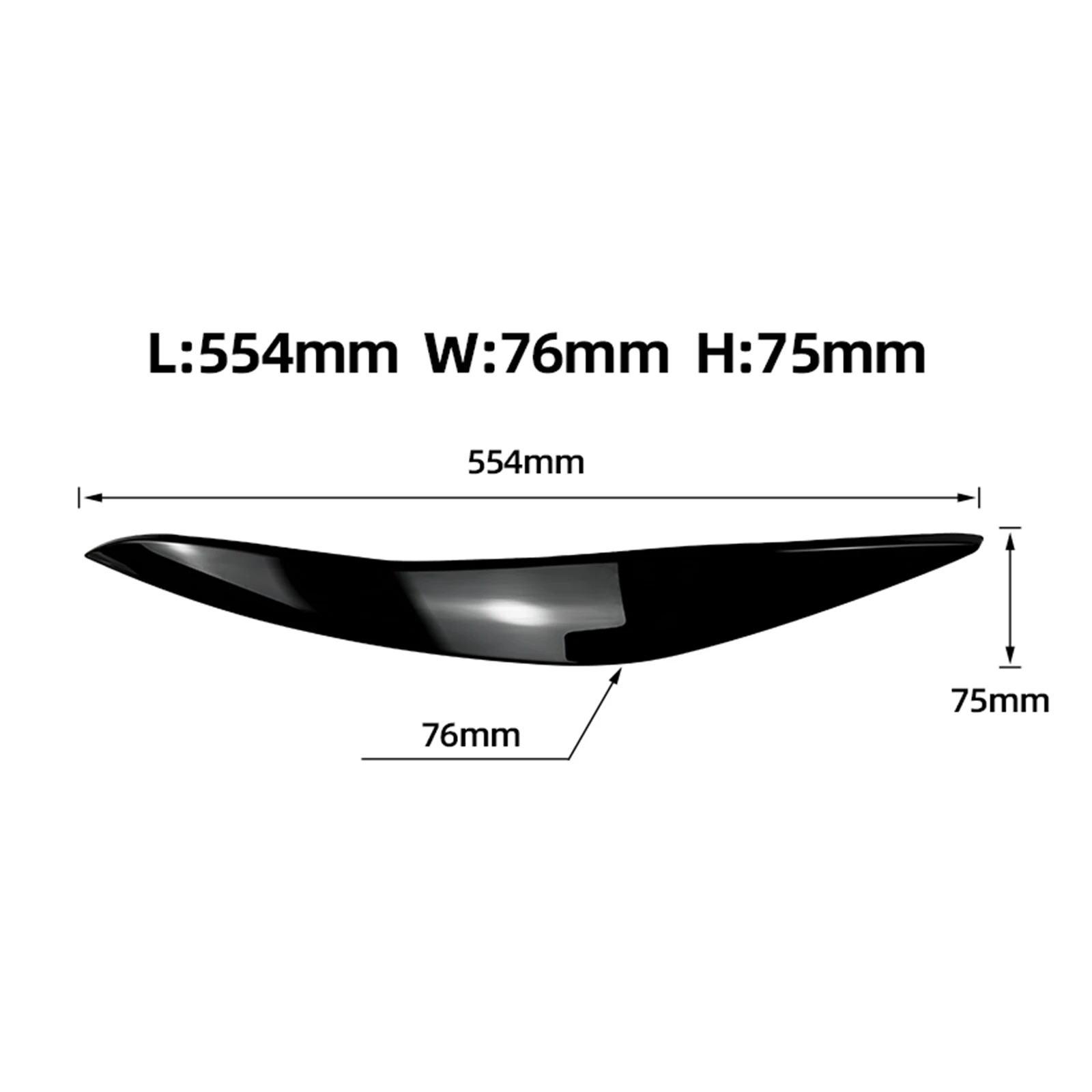 Koplamp Wenkbrauw Cover Trim Voor BMW 5 Serie F10 F11 F18 535i 525i 520i 530i 2011-2014