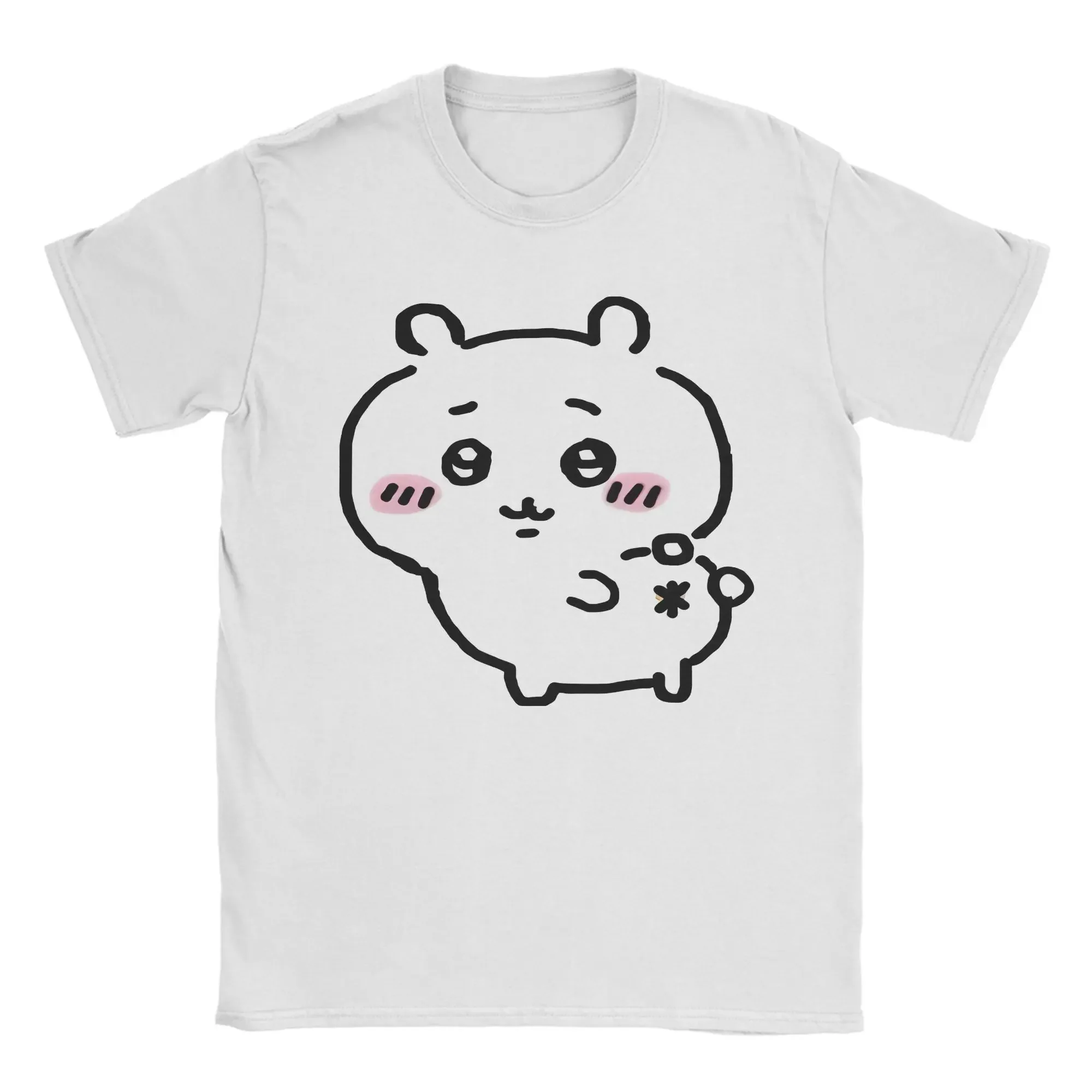 

MINISO Momonga Toliet T-Shirts for Men Women Fun Cotton Tees Crewneck Short Sleeve T Shirt Plus Size 3XL Tops