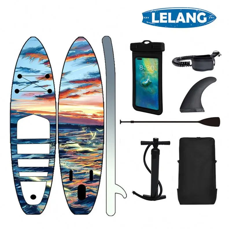 Custom Service Double Layer Logo & Color Customization Drop Stitch Pvc Inflatable Sup Paddle Board