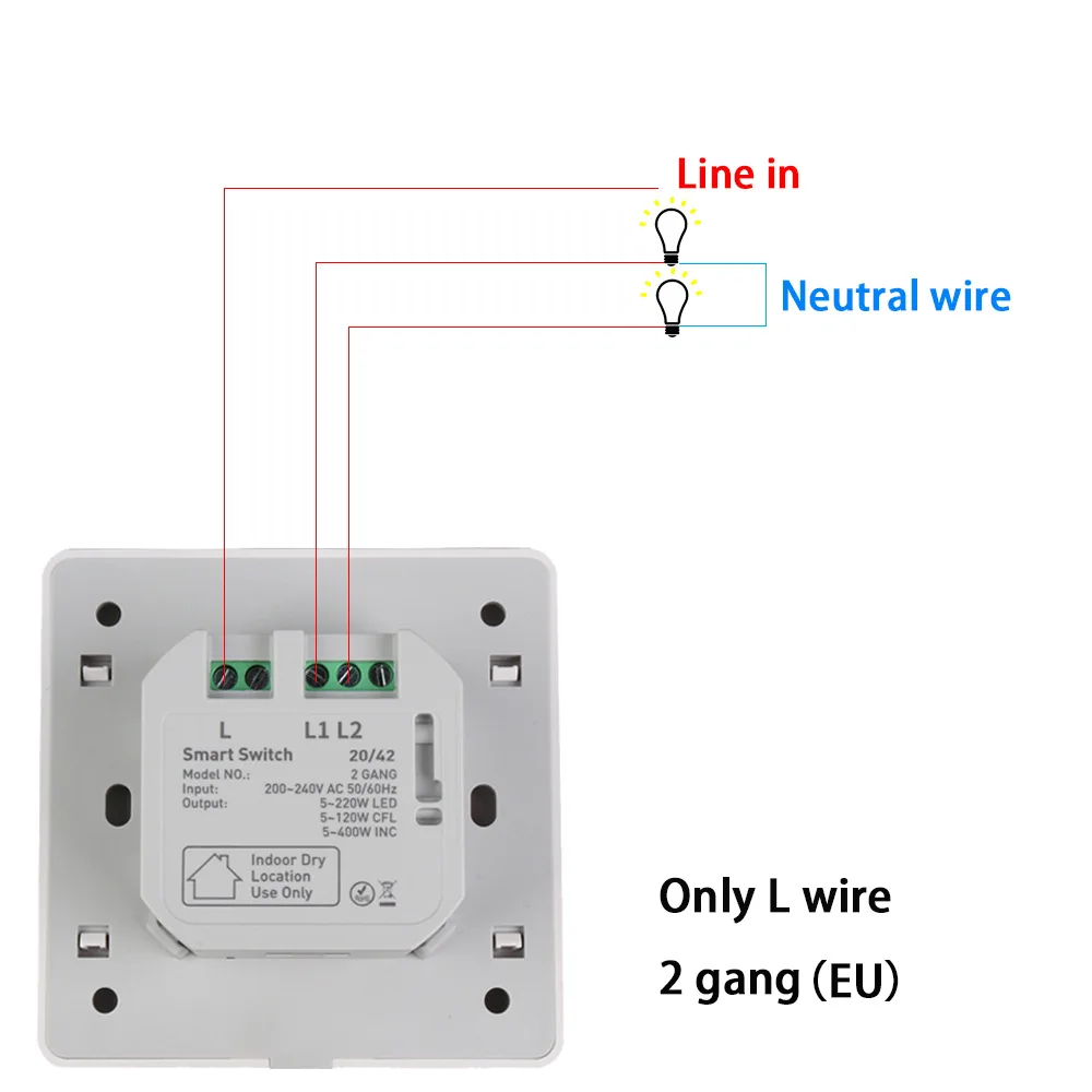 Imagem -06 - Interruptor Inteligente Tuya Zigbee Luz de Parede Botão Compatível com Alexa Google Home Vida Inteligente Não Neutro ue Reino Unido 220v