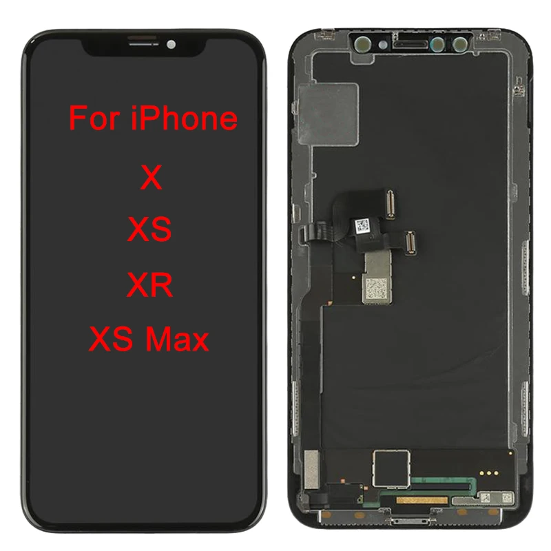 Original Tested XSMax LCD For Apple iPhone X XS XR XS Max Display Screen Replacement Lens Pantalla with Great 3D Touch Digitizer