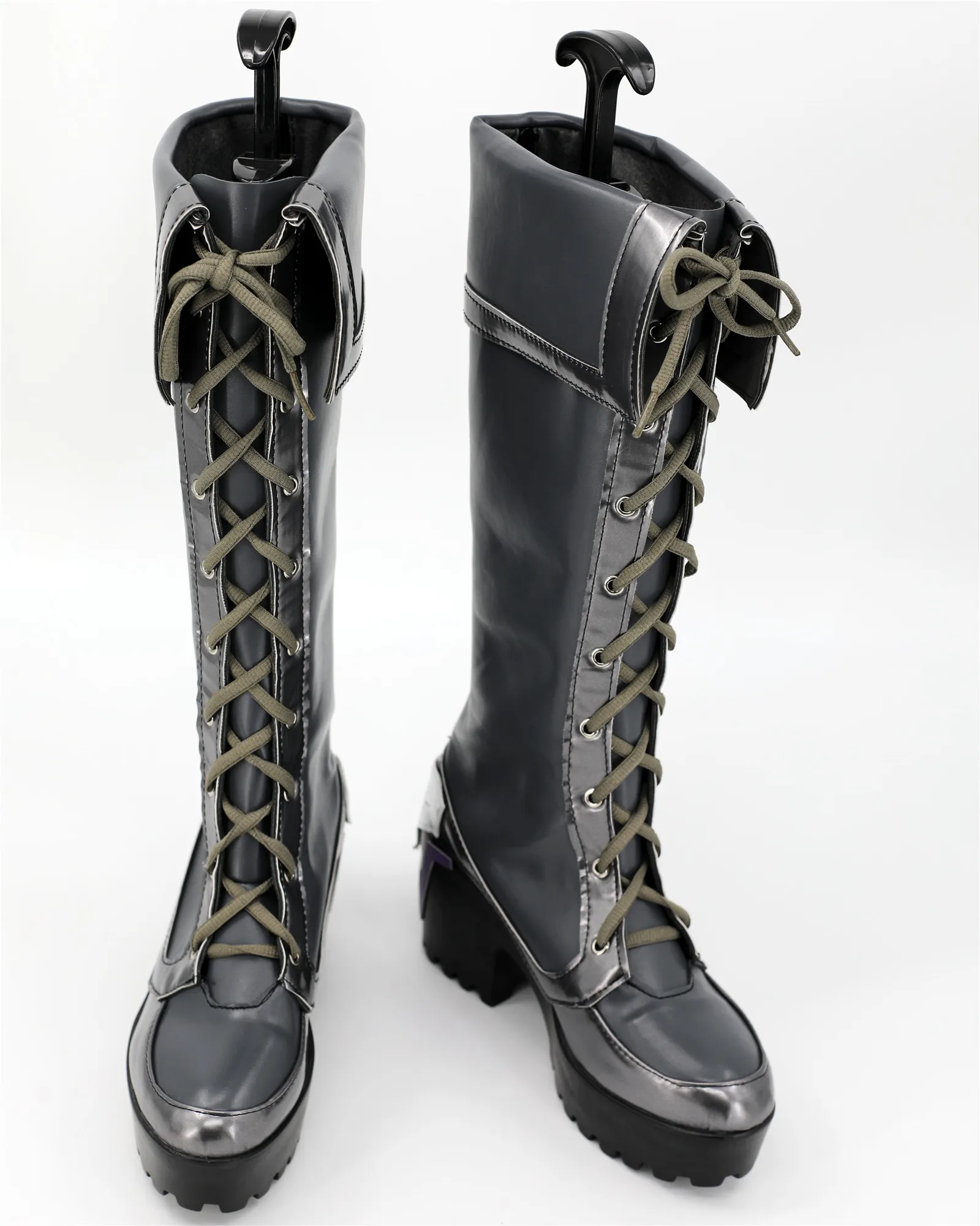 Game OW Cammy Widowmaker Cosplay PU Boots High Heel Shoes Halloween Cosplay Prop Custom Made
