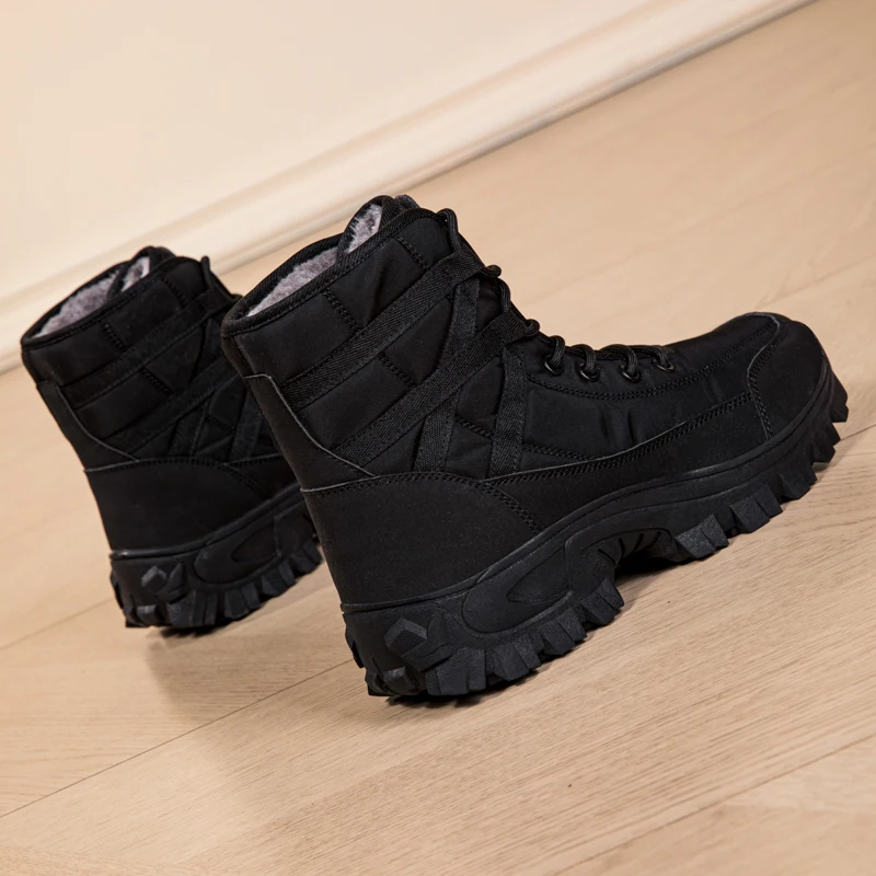 

New men's hiking boots, high top combat training boots, anti slip snow boots, field desert boots, outdoor cycling shoes