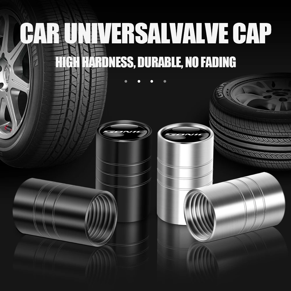 4pcs Car Tire Valve Stem Caps Auto Badge Tire Valve Dustproof Covers For Chevrolet Cruze Captiva Sonic Spark Trax Malibu Orlando