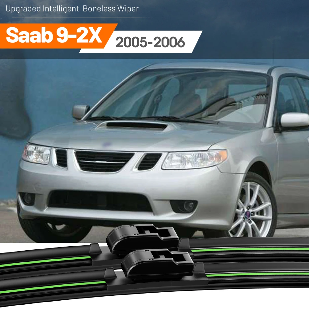 2pcs For Saab Saab 9-2X 2005-2006 Front Windshield Wiper Blades Windscreen Window Accessories