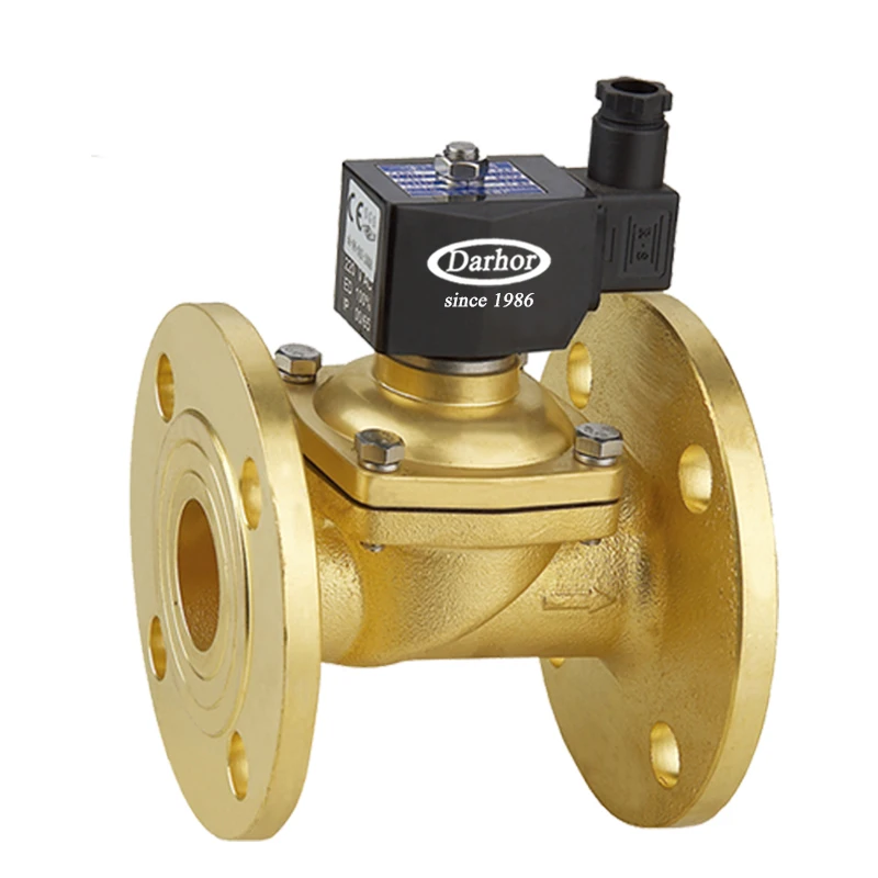 Latão água válvula solenóide, DW21-40, 12V, 1.5"