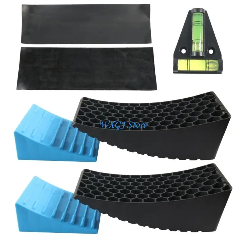

37JE RVs Leveler Accessories Up to 35000lbs RVs Leveling Blocks Campers Leveler System for Travel Trailer Leveling System