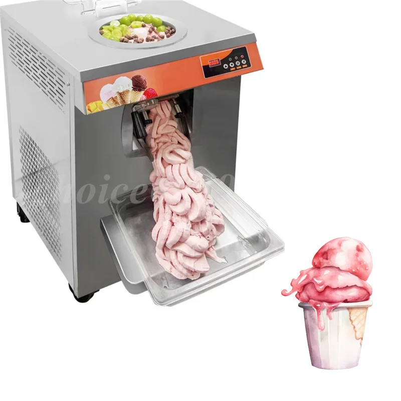 

24L/H Commercial Vertical Batch Freezer Ice Cream Makers Fully Automatic Small Hard Ice Cream Haagen Dazs Hard Ice Machine