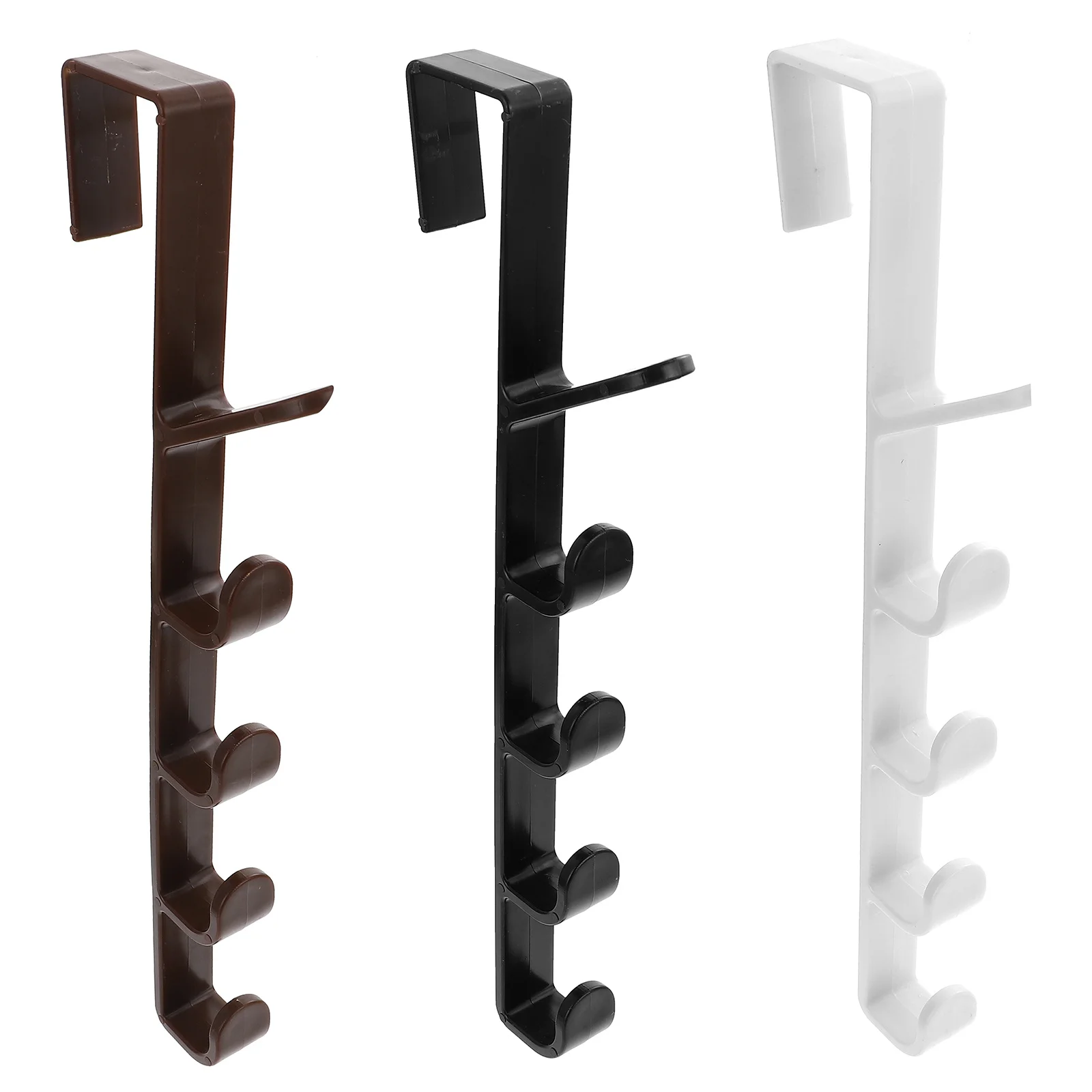 

Multifunctional Five-section Hook Hooks for Hanging Coats Accessories over The Door Abs