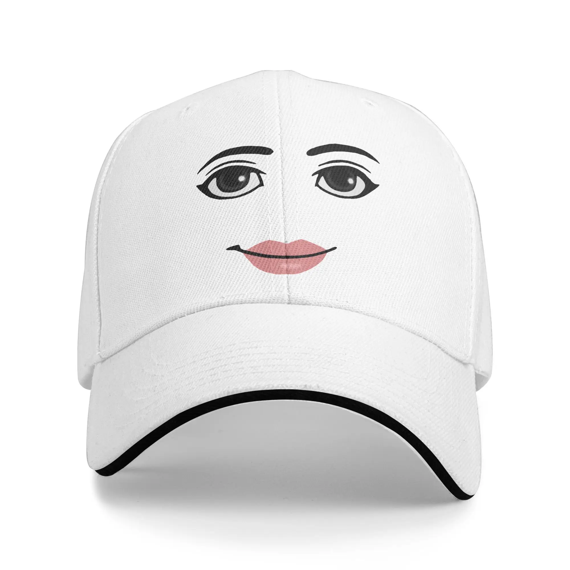 

Robloxss Woman Face Game Meme Sandwich Caps Men Women ,Sport,Baseball Cap Hats Adjustable Polyester Sun Caps Spring Hat