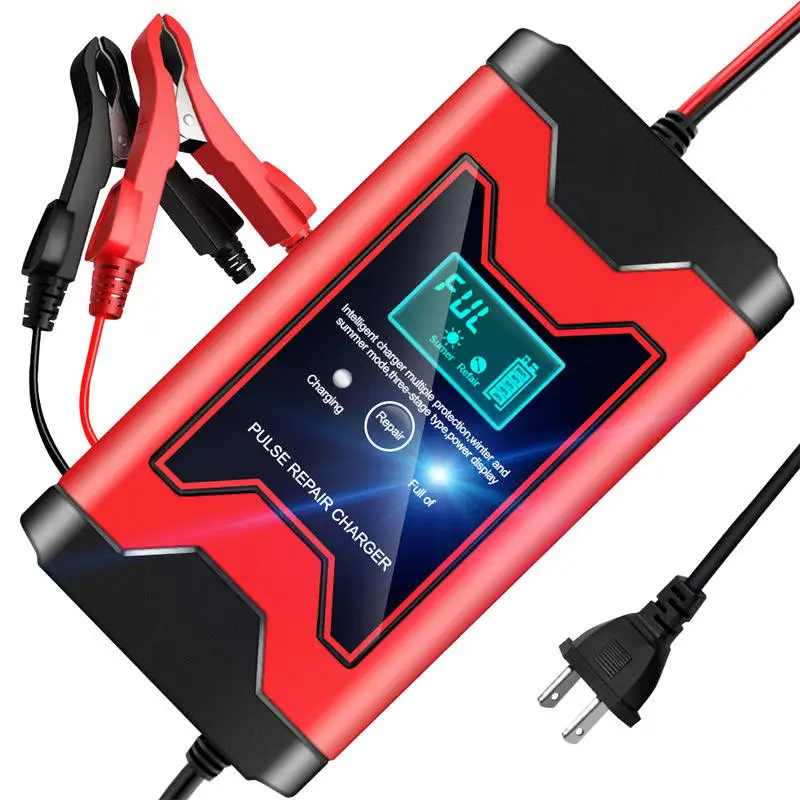 12v Quick Charging Lead Acid Battery Charging Motorcycle Charger 6A Full Intelligent Automatic Repair Battery Charger