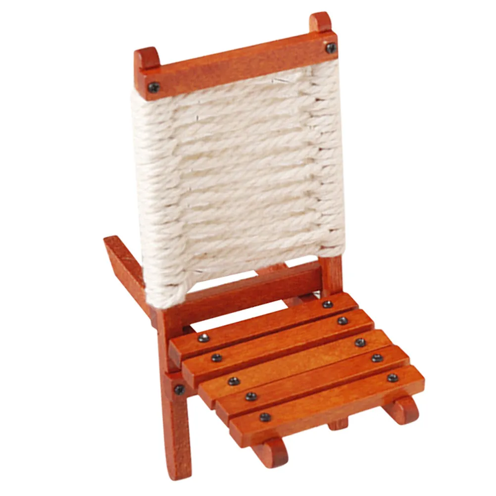 

Miniature Chair Pine Cotton Mini House Decoration Accessory Bright Color Lovely Chair for Dollhouse Decoration and Photos