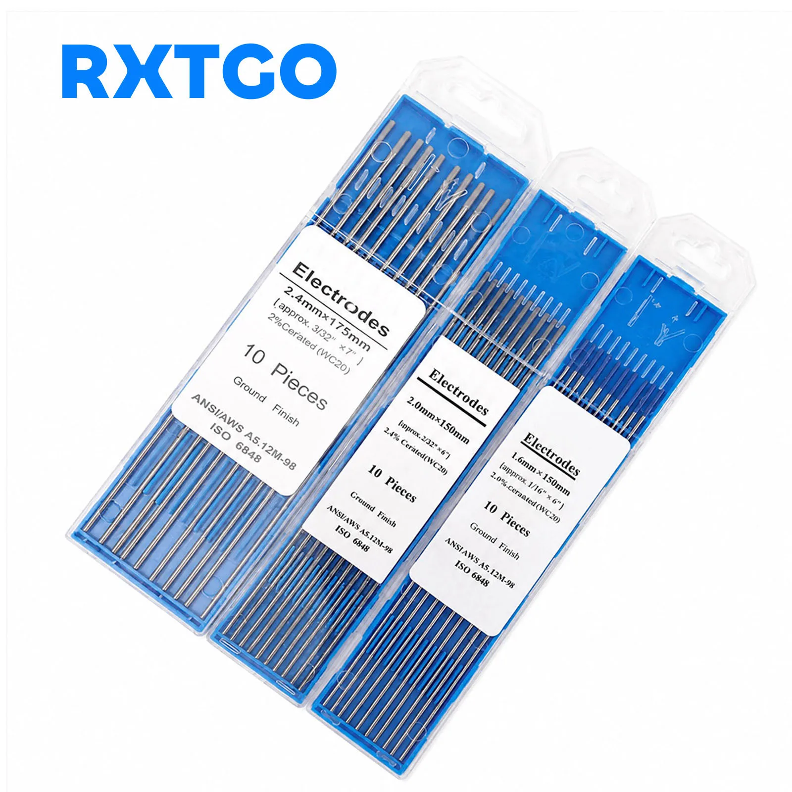 TIG Welding Electrode WL20 WL15 WT20 WC20 Welder Torch Needle 10pcs 2.5 3.2mm