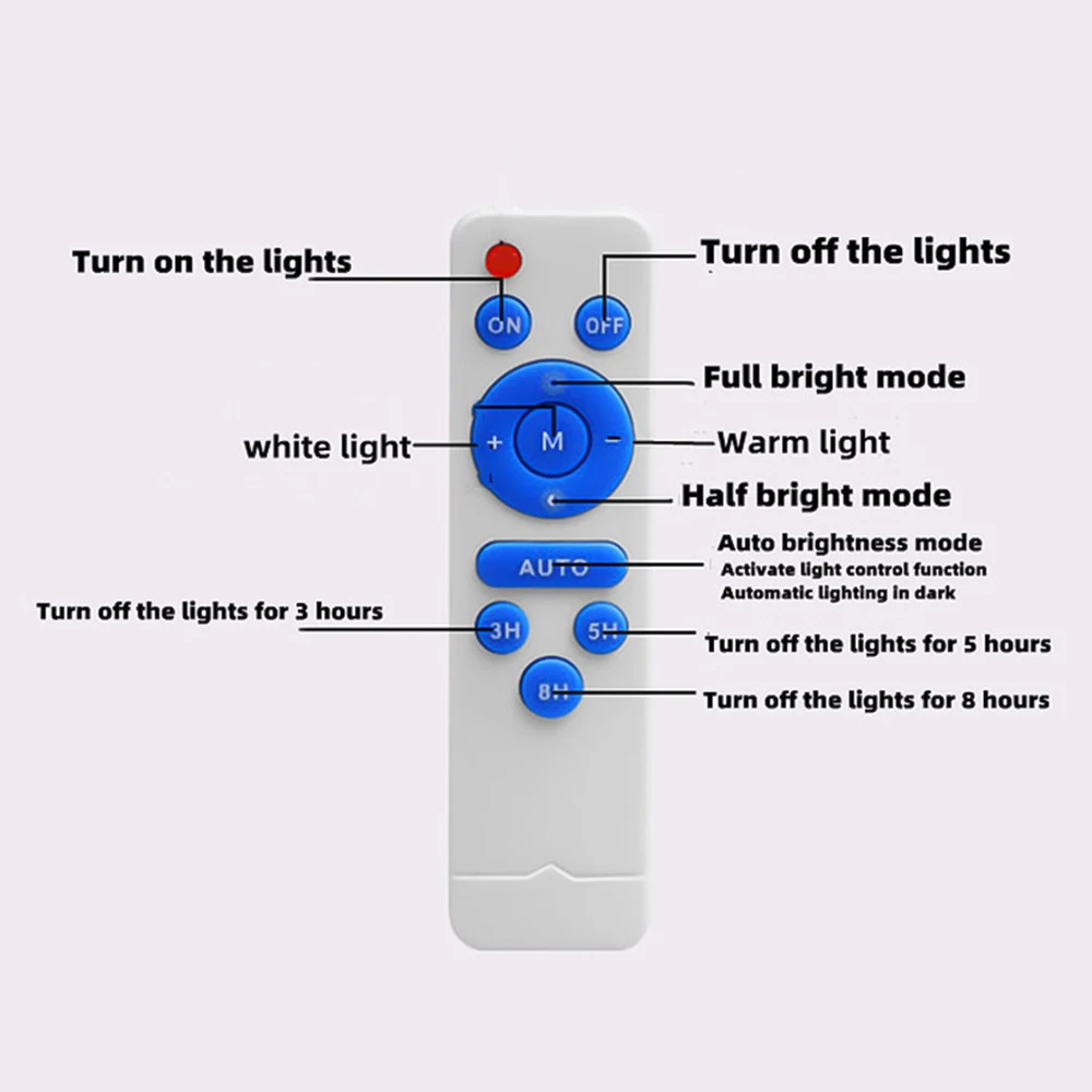 Solar Light Ceiling Light Replacement Led Module 3.2V 3.7V Led Panel Light Board Dimmable With Remote Control 12W Ceiling Lamps