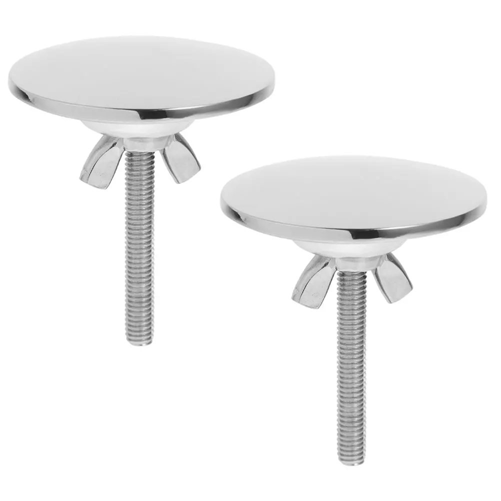 

2pcs Sink Hole Cover Decorative Washbasin Plug Caps Leak Proof Sealing Zinc Alloy Metal Kitchen Sink Covers Hole Lid