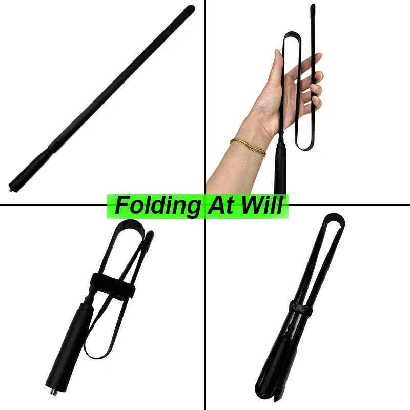 Foldable CS Tactical Antenna SMA-Female High Quality Walkie-Talkie Antenna For Baofeng UV-5R BF-888S UV-16 Quansheng UV K5 UV K6