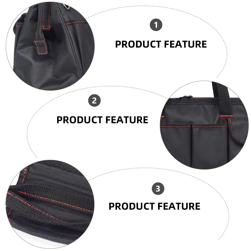 

600D Waterproof Tool Bag Oxford Cloth Multi function Pouch Tote Durable Large Pocket Storage Skilled Workers Tool Kit