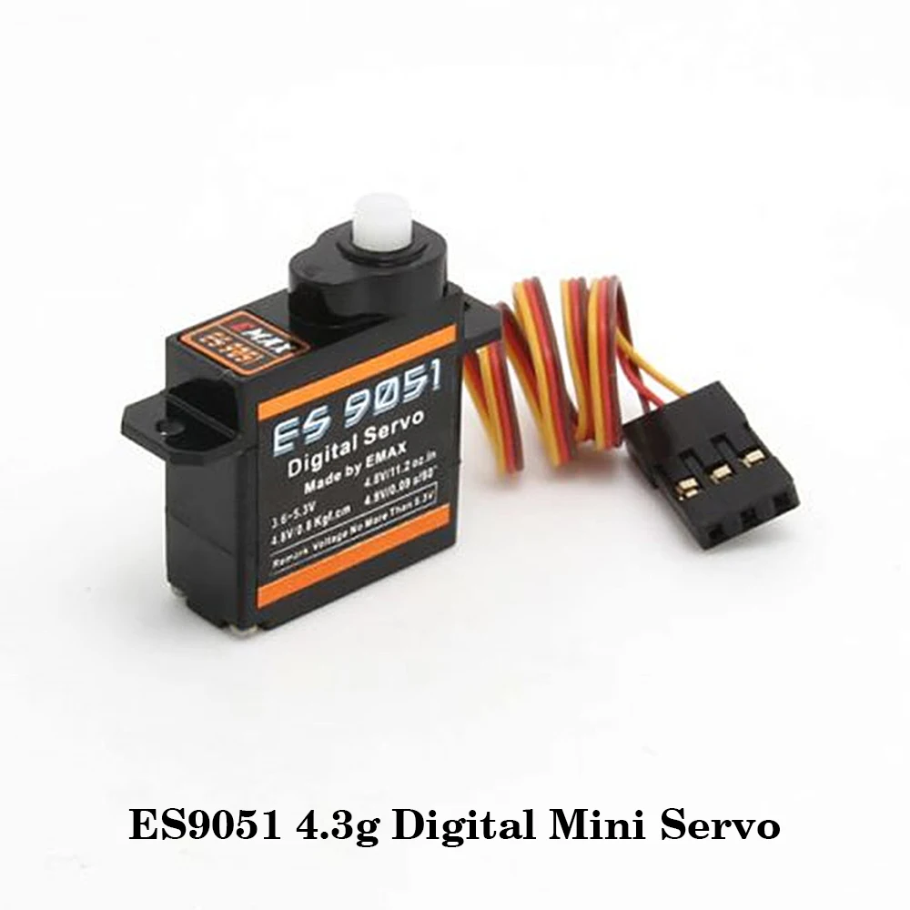 EMAX ES9251 II 4g Plastic Micro Digital Servo / ES9051 4.3g Digital Mini Servo For RC Model