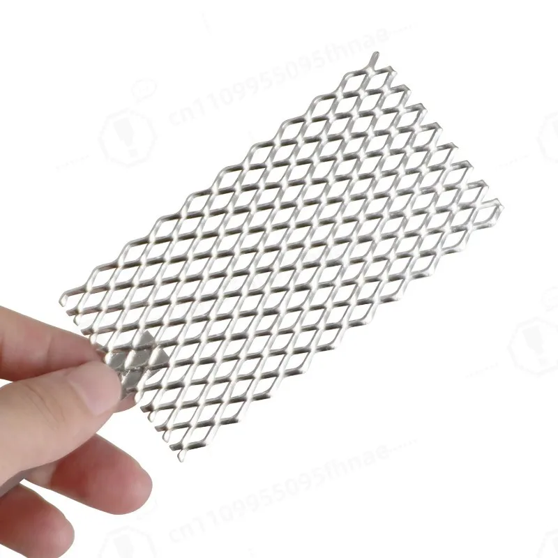 Électrode anode en maille de titane platiné avec poignée pour galvanoplastie de bijoux, plaqué or et argent, pour travaux de placage d'ornements