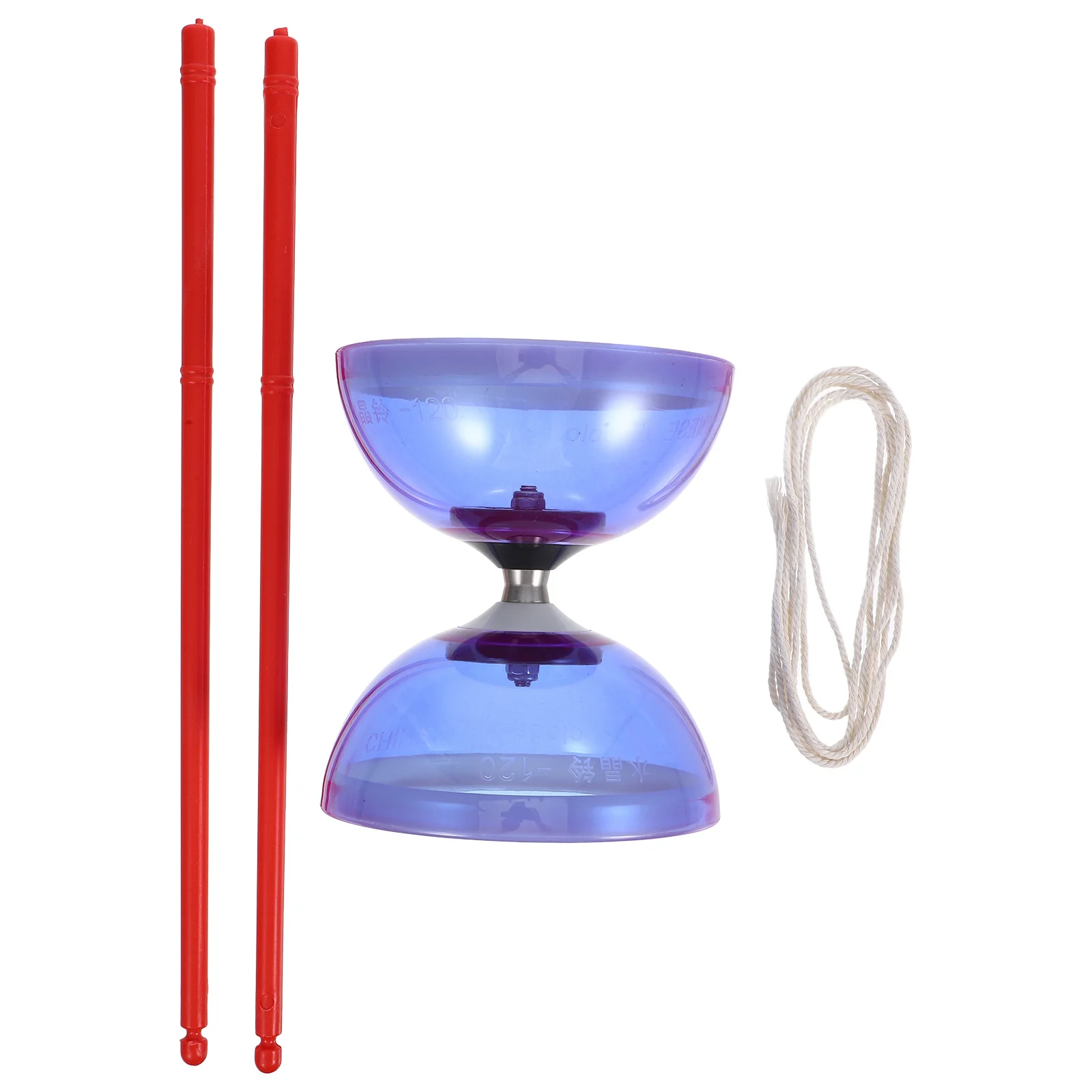 

Three Bearing Double Wheel Diabolo Yoyo Aldut Toys Stick for The Elderly Kid Juggling Sticks Set Big Chinese